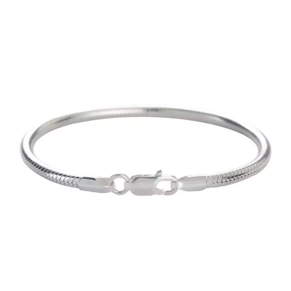 925 Sterling Silver Snake Chain Bracelet | Minimalist Elegant Jewelry - Picture 6 of 6